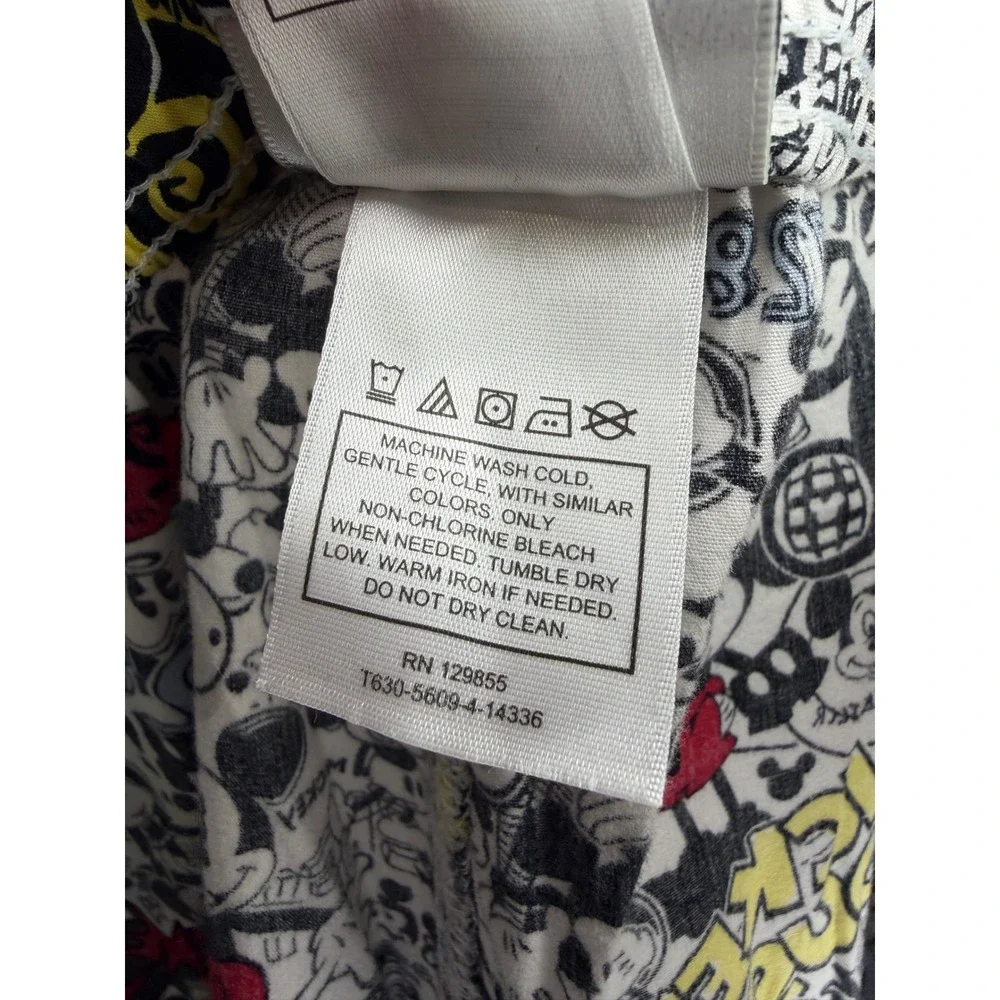 Disney‎ Parks Mickey Mouse Pajama Pants Women L Multi Color - Picture 7 of 9